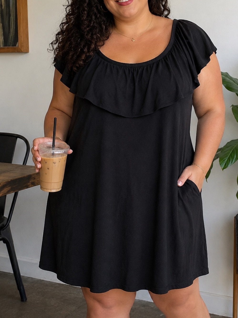 Lane Bryant A-line mini dress